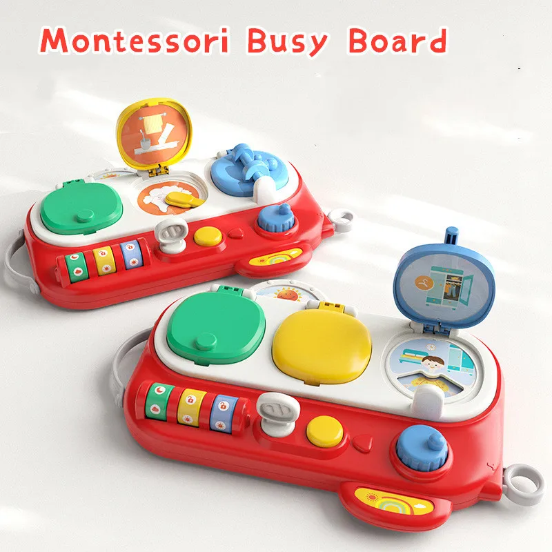 

Baby Problem Solving Toys Creative Learning Kids Toy Montessori Busy Board for Cause Effect Logic Training Birthday Gift Toys