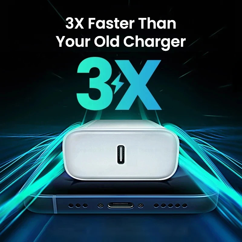 Original 35W Fast Charger Type C Data Cable For iPhone 11 12 13 14 15 16 17 Pro Max Wall Plug Charger Adapter Phone Accessories