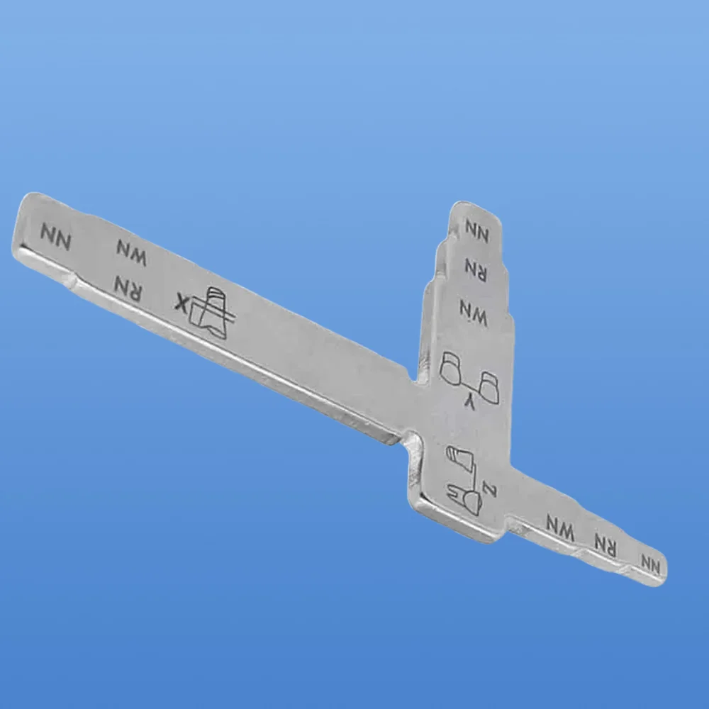 

Dentistry Stainless Steel T Shape Measuring Gauge Ruler Interdental Distance Implant Locating Cliper Dental Implant Measuring