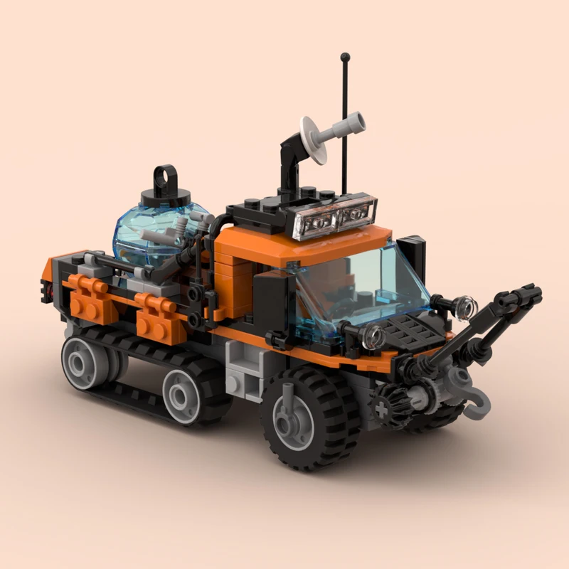 228PCS MOC Arctic Utility Half Track Off Road Vehicle Model DIY Creative Blocks Technical Puzzle Assembly Collector Display Gift