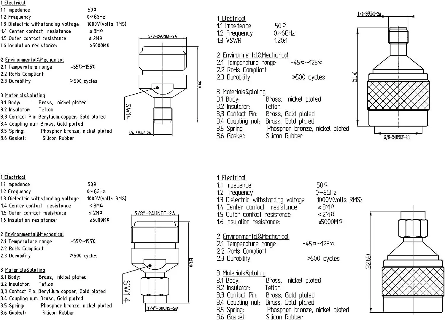 Matsutec-Adaptateur d'antenne SMA 4G, adaptateur de type SMA vers N, kits de connecteur radio CB pour amplificateur de cellule, radio CB, adaptateur RF mâle et femelle