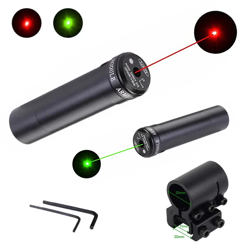 Tactical Red/Green Laser Powerful Outdoor Sight Accsesories Sports Long Distance Hunting Laser Calibrator 11/20mm Guide Rail