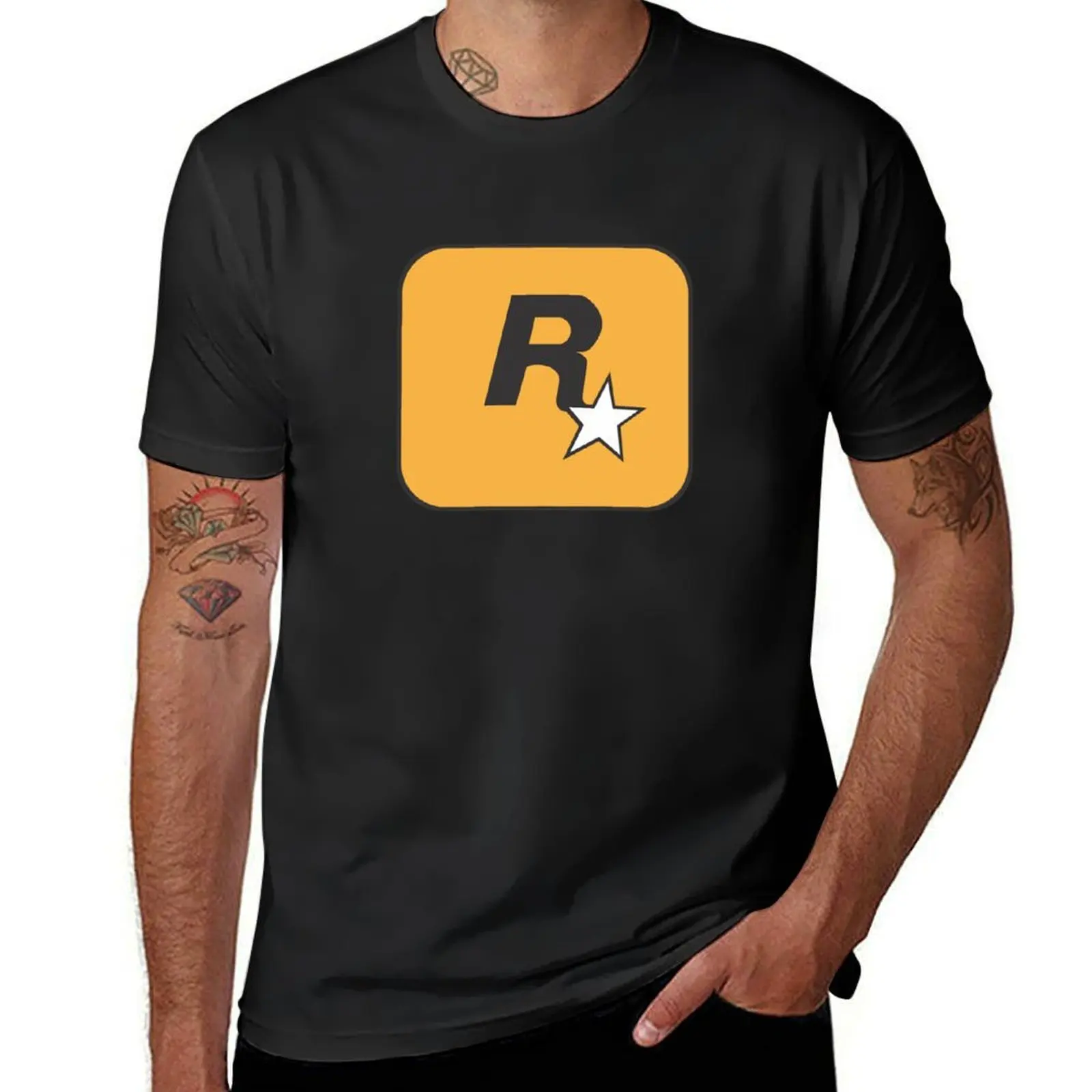 

rock star game T-Shirt Aesthetic clothing quick drying oversized t shirts for men