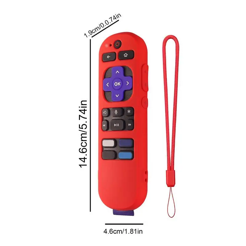 ROKUTV Capa Remota Silicone Rubber Case Para RokuExpress 4K + Streaming Stick TV Controle Remoto Shell Remote Protective Sleeve