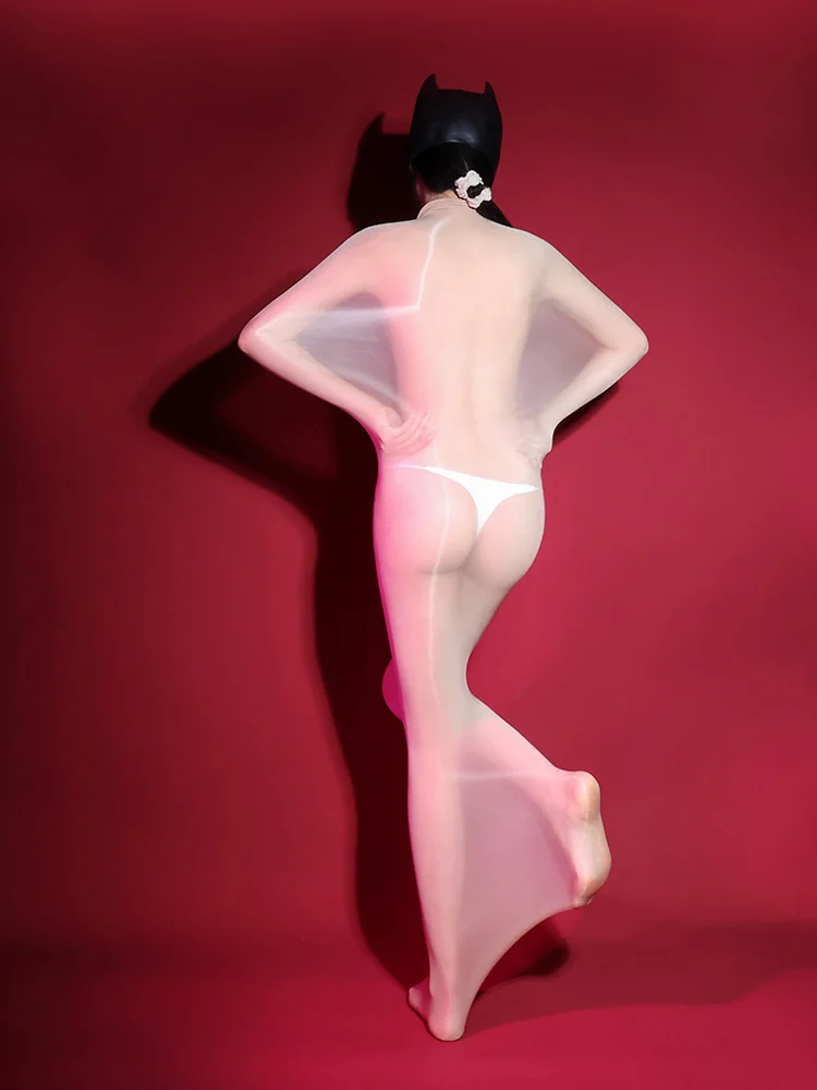 Lovers Seamless Sleeping Bag Ultrathin Sheer See Through Elastic Bodystocking 912 Needle 8D Oil Glossy Bodysuit unisex Cocoons