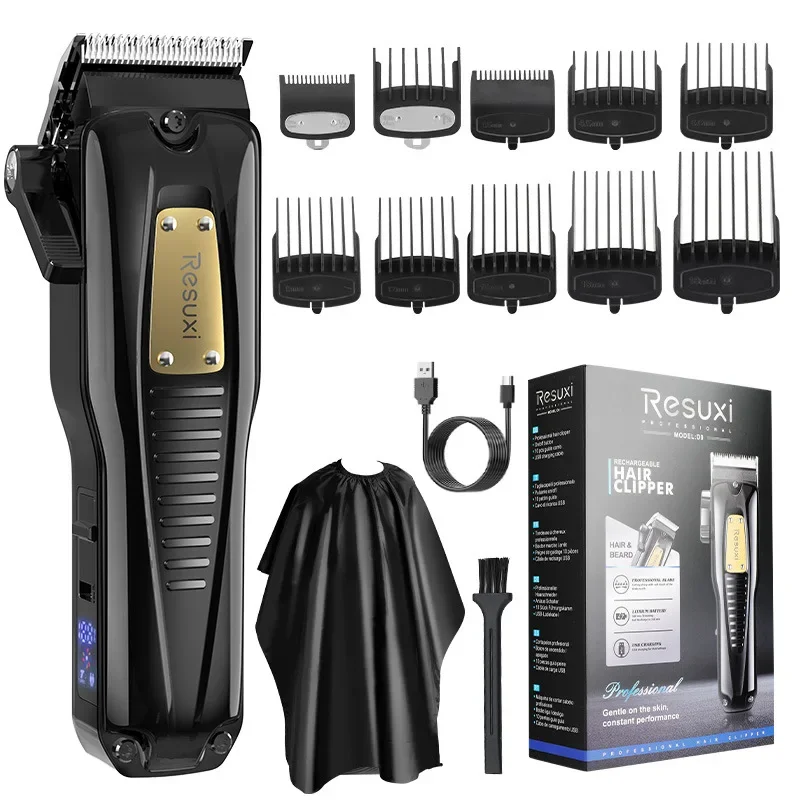 

RESUXI D9 High Power Oil Head Electric Trimmer Hair Salon Household HairClipper Men's Professional Electric Haircut Grooming Kit