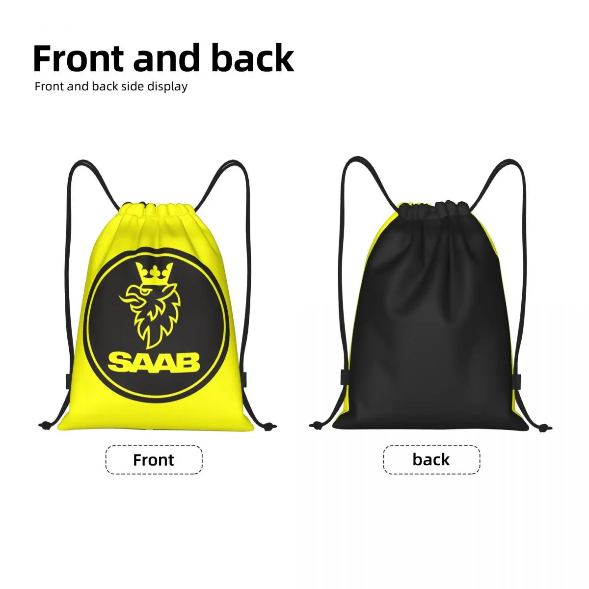 Custom Swedish Saabs Scanias Drawstring Backpack Bags Women Men Lightweight Gym Sports Sackpack Sacks for Traveling