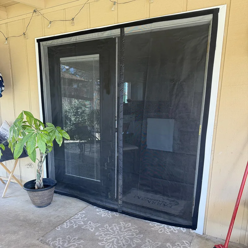 Strong Magnetic Door Mosquito Net Screen Mesh Custom Size Black,White,Gray Curtain Fly Insect Auto Closing Invisible For Outdoor