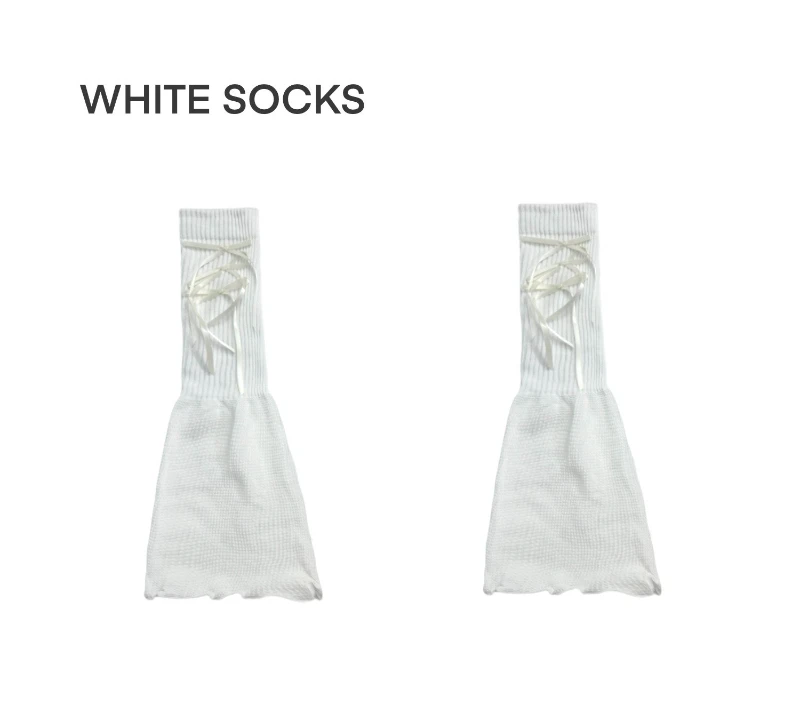 Spring and summer thin open toes with flip-flops pinch socks cover foot ballet style thin long tube leg cover stacking socks