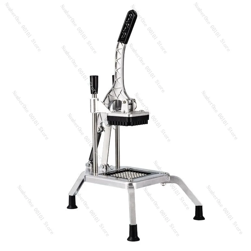 Vertical Spring Reset Manual French Fry Cutter Aluminum Alloy Potato Cucumber Vegetable Strip Cutting Machine