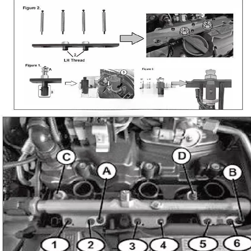 New type suitable for BMW MiniB36 B38 B48 B58 fuel injector disassembly tool engine