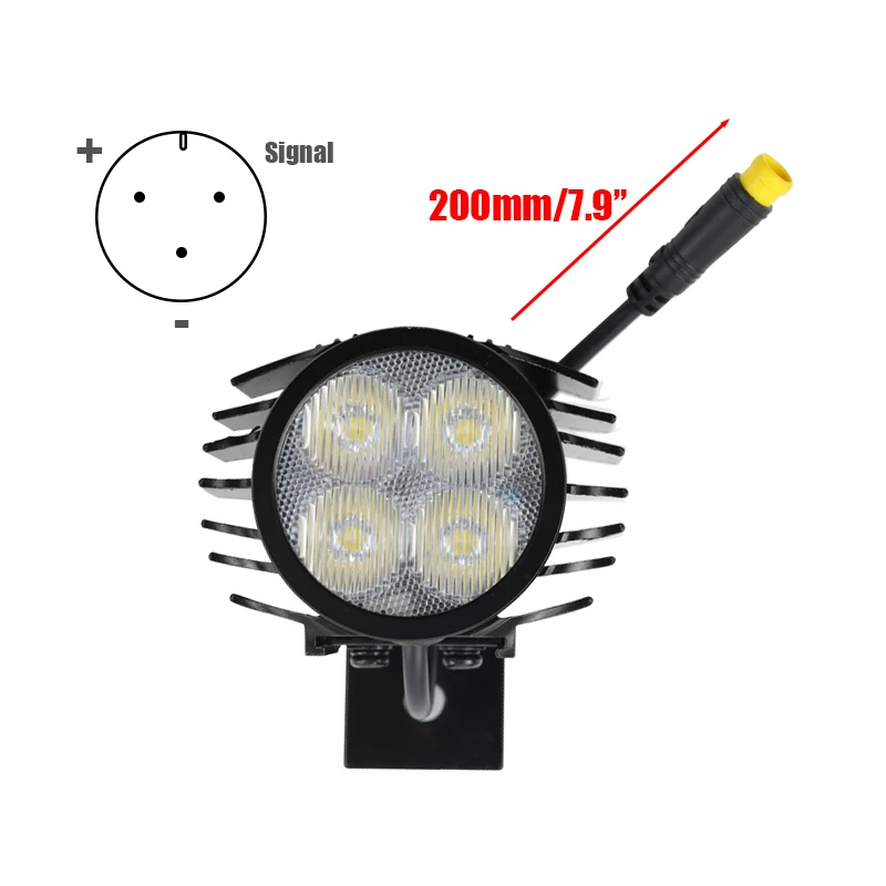 Dirt Pit Bike Accessories Tools LED Plastic For Motorcycle Headlight 6 High Brightness Spotlight Lighting System Motocross Parts