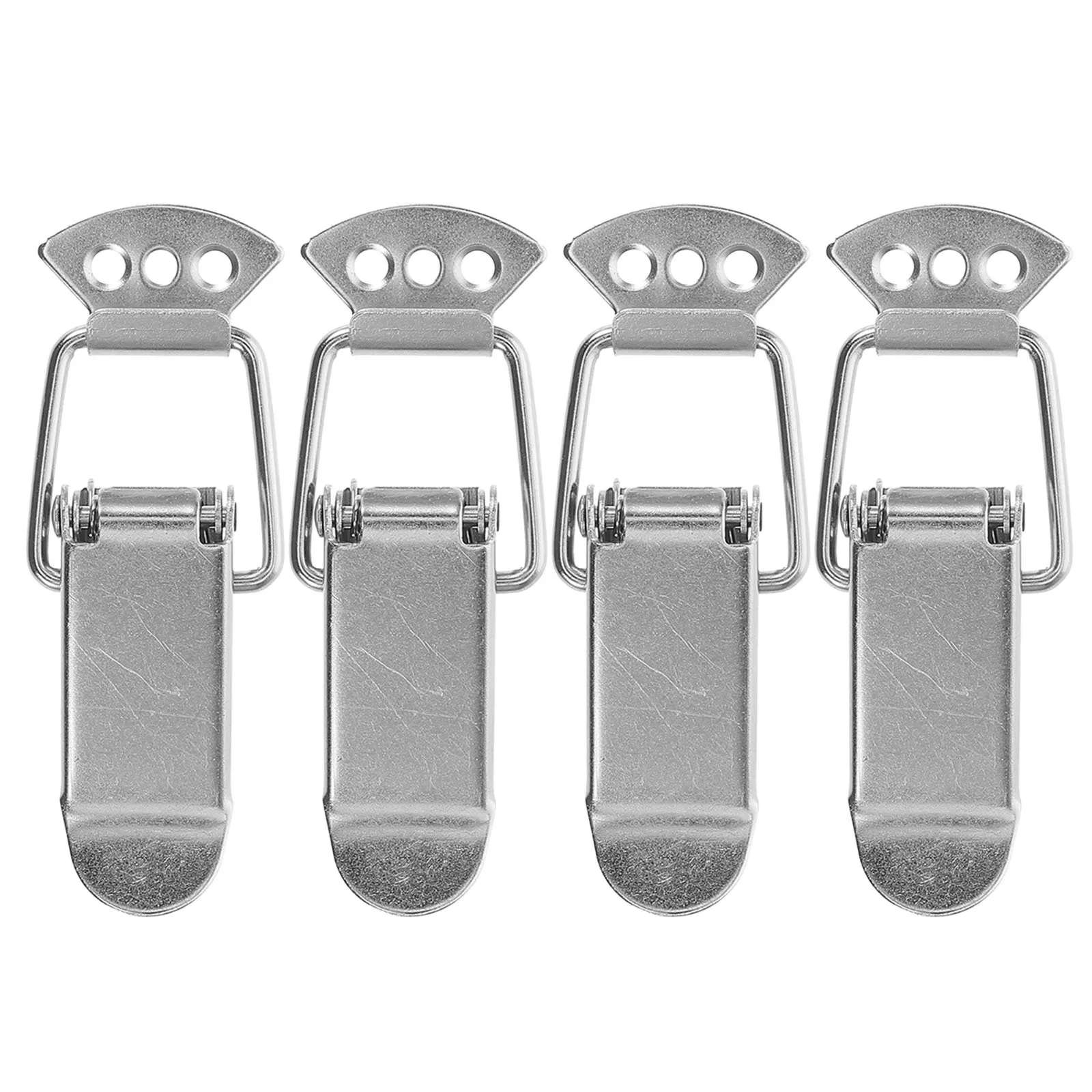 

4pcs Metal Spring Latch Lock Heavy Duty For Cabinet Rv Tool Box Storage Chest Durable Duckbill Catch Hardware Fastener