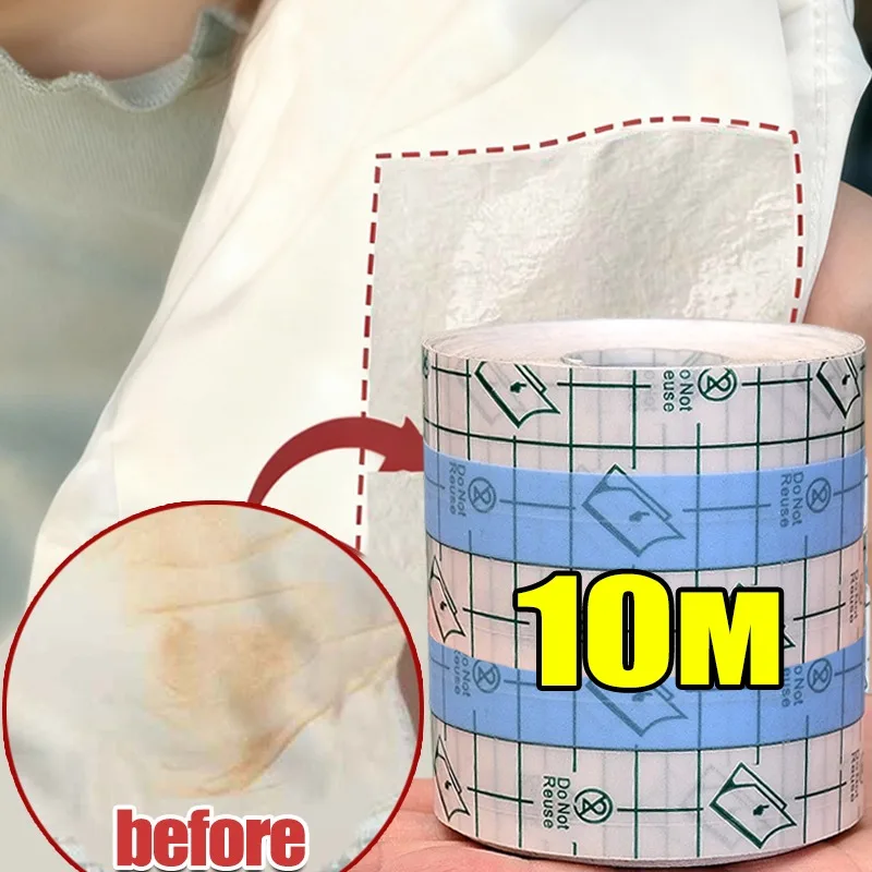 

1-10M 2025 New Down Jacket Collar Cuffs Anti Dirty Transparent Stain Sticker Disposable Shirt Cuff Anti Stain Sticker