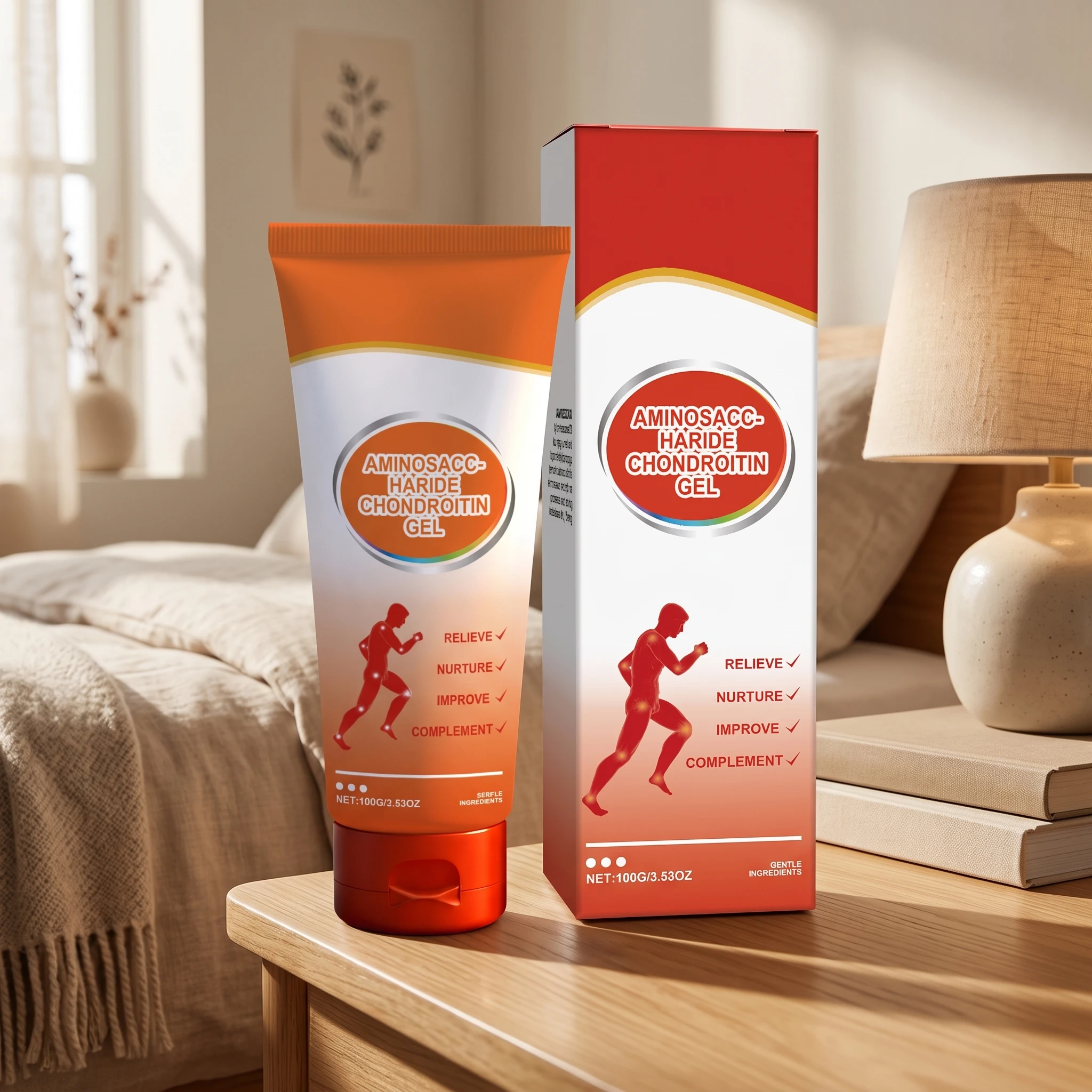 Joint Relief Gel for Knee Shoulder Waist Elbow Relieve Joint Stiff Soreness Muscle Recovery Aminosaccharide Chondroitin Gel