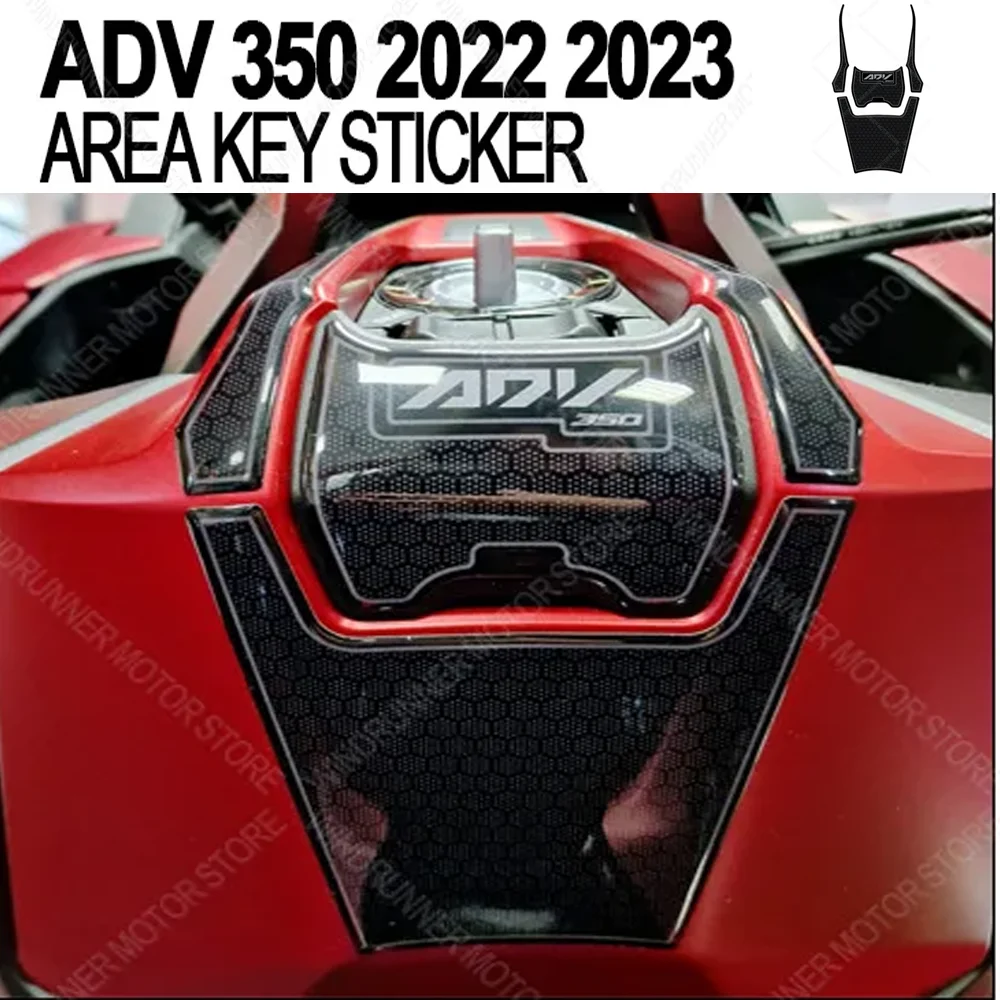 

For Adv 350 Adv350 2022 2023 Waterproof Protective Sticker Motorcycle Area Key Sticker 3D Epoxy Resin Sticker