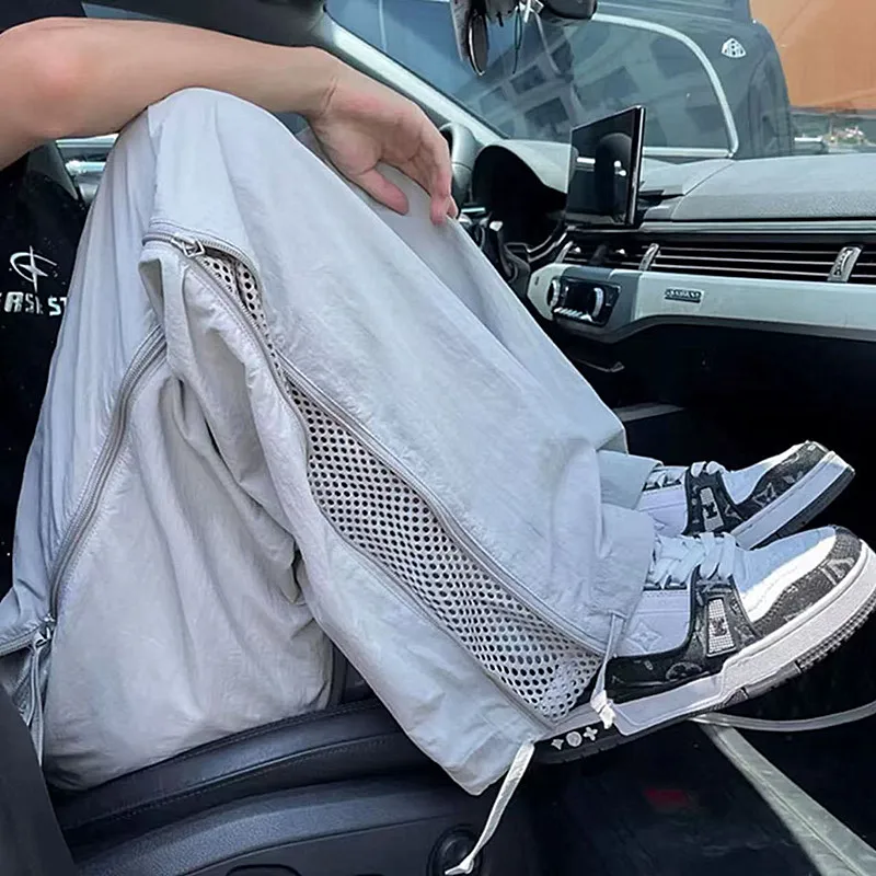 American Sle Workwear Pants Men's Summer Outdoor Mountain Climbing Hiking Qui Dry Ice Silk Casual Long Pants