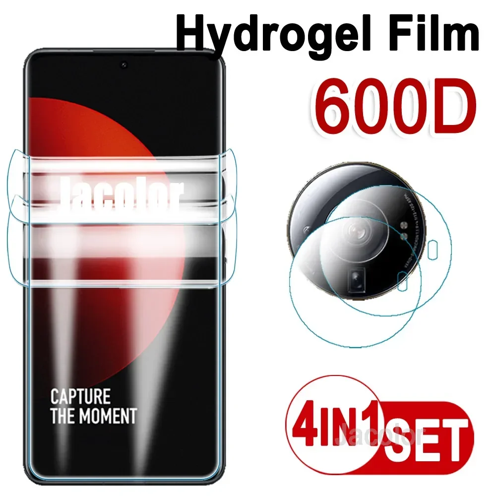 4 IN1 Full Cover Hydrogel Film For Xiaomi 12S 12 Ultra 12X 11T Pro 11 Lite 5G NE Mix 4 Civi 1S 11 T 12 S X 12Pro ScreenProtector