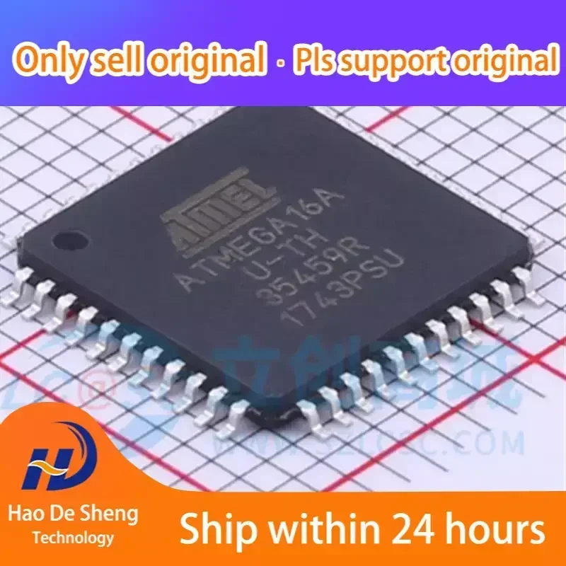 10 قطعة/الوحدة ATMEGA16A-AUR ATMEGA16A TQFP-44 جديد الأصلي في المخزون #1