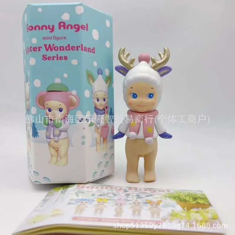 Op voorraad Anime Sonny Angel Blind Box Winter Dreams Series Figuren Ornamenten Poppen Fans Kinderverjaardag Kerstcadeaus Speelgoed