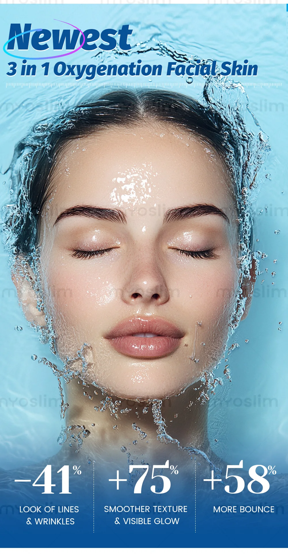 

3 in 1 Skin Brighten Detox Hydrate Retouch Oxygen CO2 Skin Care Small Bubble Oxygen Facial Massage Machine For Skin Care