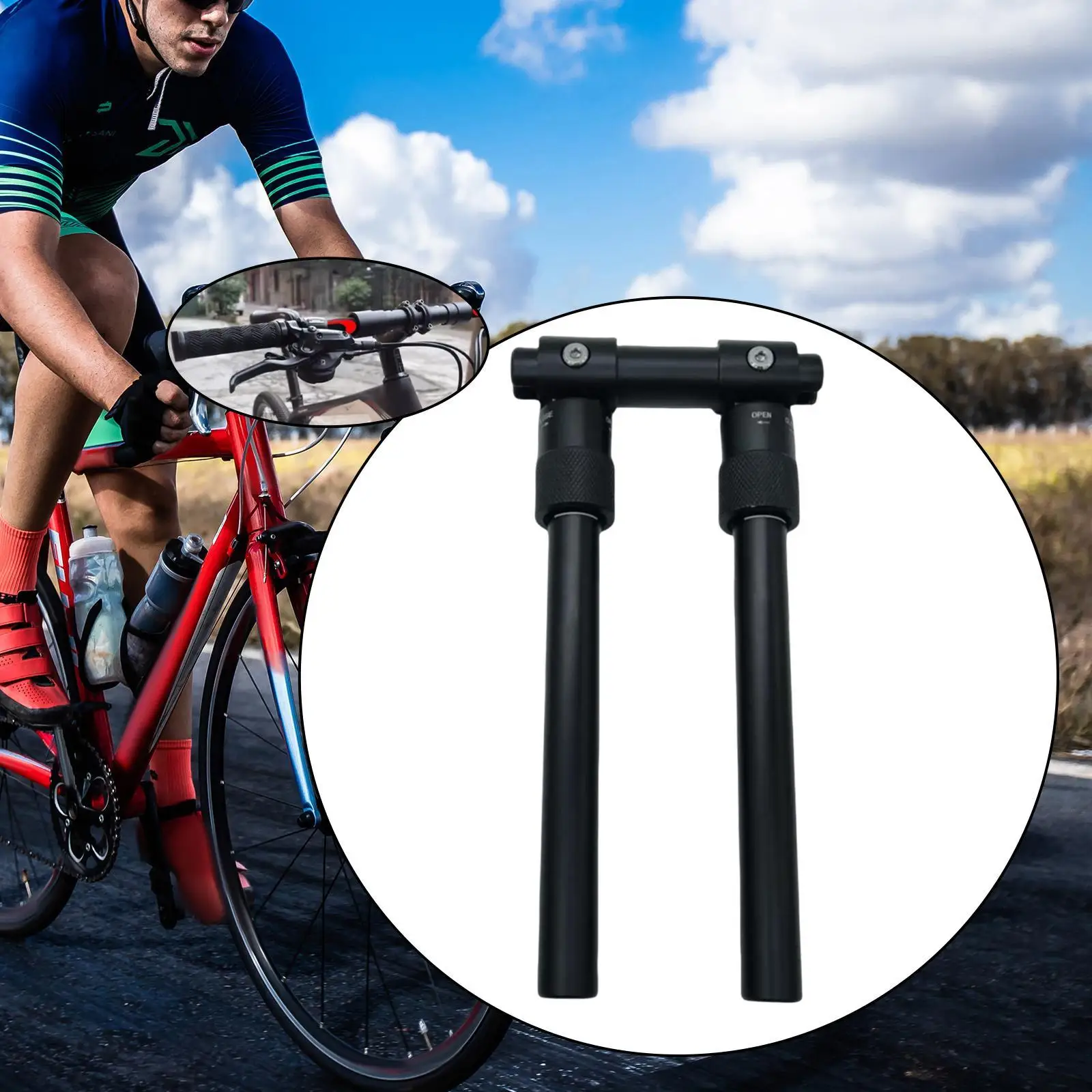Fahrradlenker, zusammenklappbar, leicht, Ersatzteil, Schnellverschluss-Zubehör