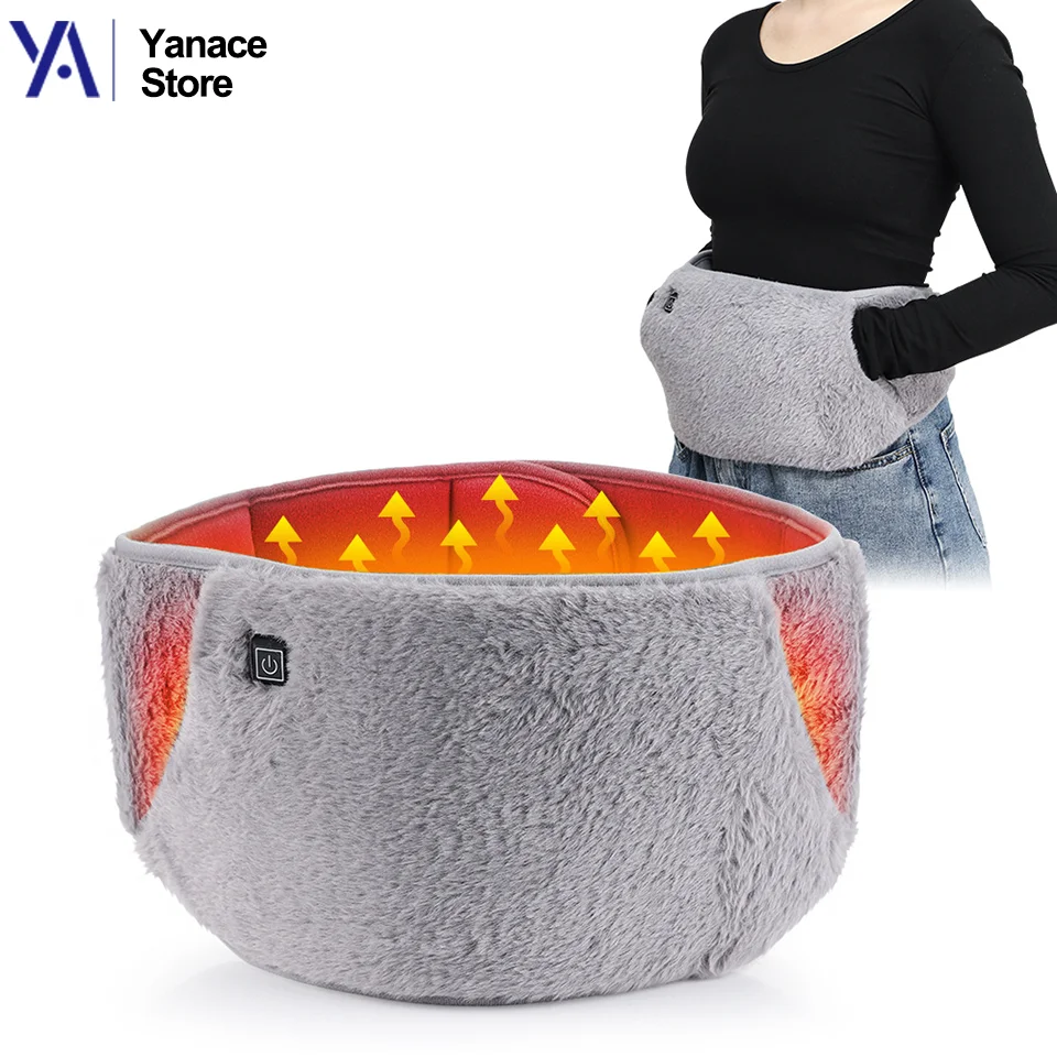 Multifunctional Electric Heating Abdominal Belt, Graphene Hand Warmer, Waist Lumbar Back Pad, Gift for Home Use Unisex