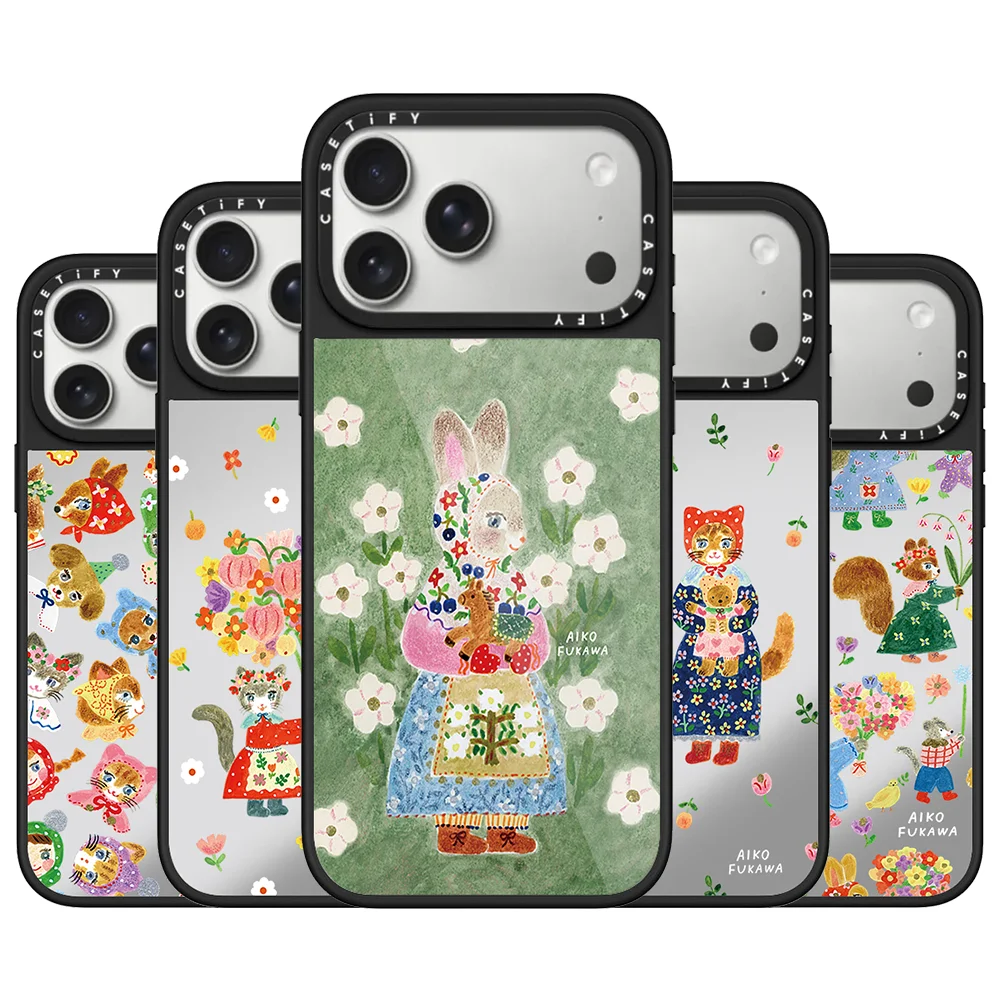 

CASETiFY Co-brand Aiko Fukawa Series Forest Animal Case for iPhone Air 13 15 14 16 17 Pro Max Plus Magnetic Protective Cover