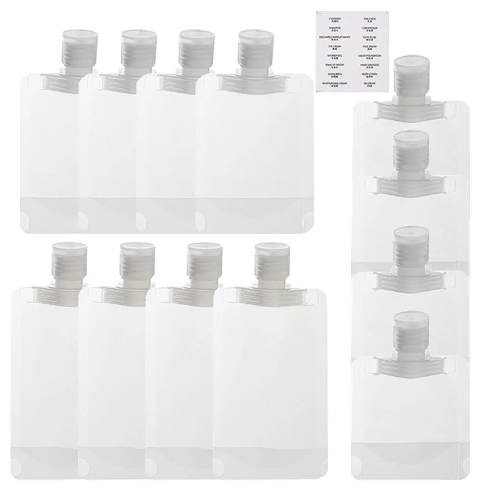 1 Set Leakproof Silicone Travel Bottles Portable Squeeze Dispenser For Shampoo Lotion Makeup Toiletries Refillable Sub