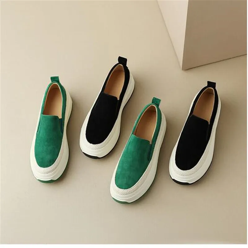 

Women's Flat Platform Shoes Casual Slip on Loafer For Women Wedges Shoes Ladies Thick Sole Shoe 2023 Spring Autumn Women Loafers