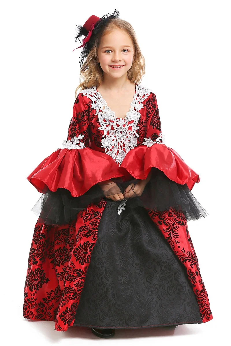 زي مصاص دماء للهالوين، ملابس حفلات التنكر، زي متناسق للأب والابن، فستان قصر العصور الوسطى، زي نسائي تقليدي