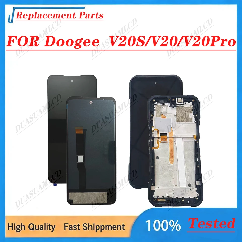 Pantalla LCD original táctil para DOOGEE V20 Pro V20S, repuesto completo para smartphone 2