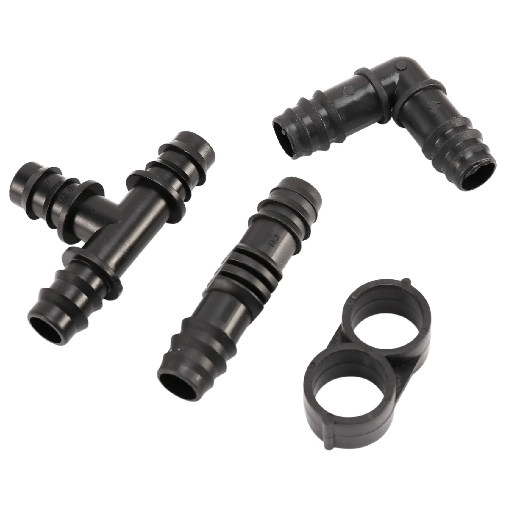 A04G-Irrigation Fittings Kit For 1/2 Inch Tubing- Barbed Connectors (Rain Bird 16Mm .520 ID)Drip Or Sprinkler Systems
