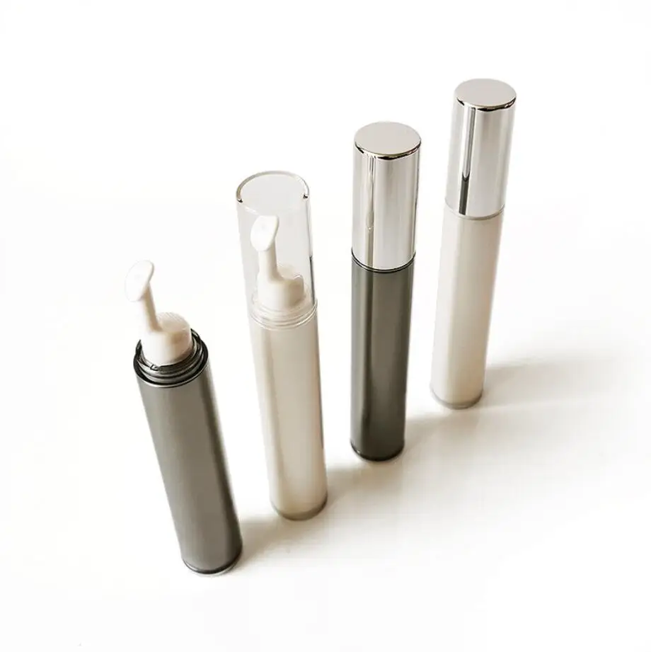 

15ML gold/silver airless plastic lotion pump bottle eye cream essence foundation essence gel massage skin Cosmetic Packaging