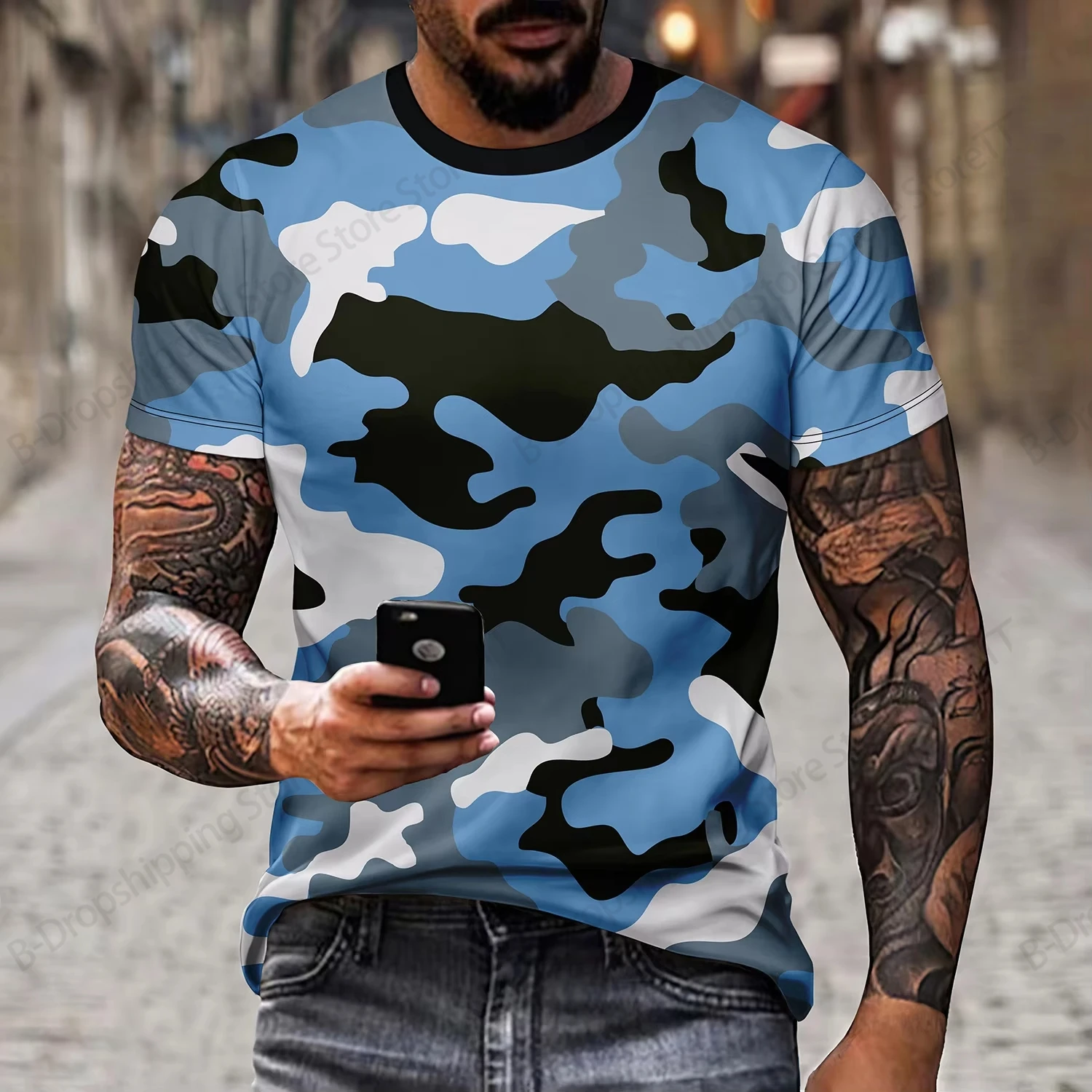 2026 New Tactical Concealment Camouflage 3D Printed T-shirt Men Women Fashion Sports Short Sleeve Tops Tees Men Clothing Hunting