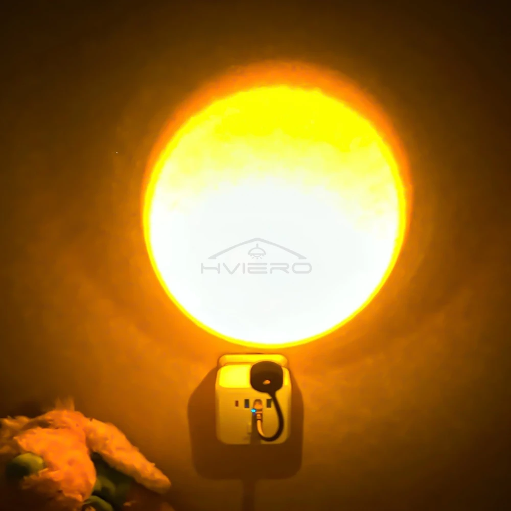 Usb Sunset Lamp Colorful Gradient Led Home Background Decoration Photography Mood Lights Flexible Decorative Atmosphere Lamps