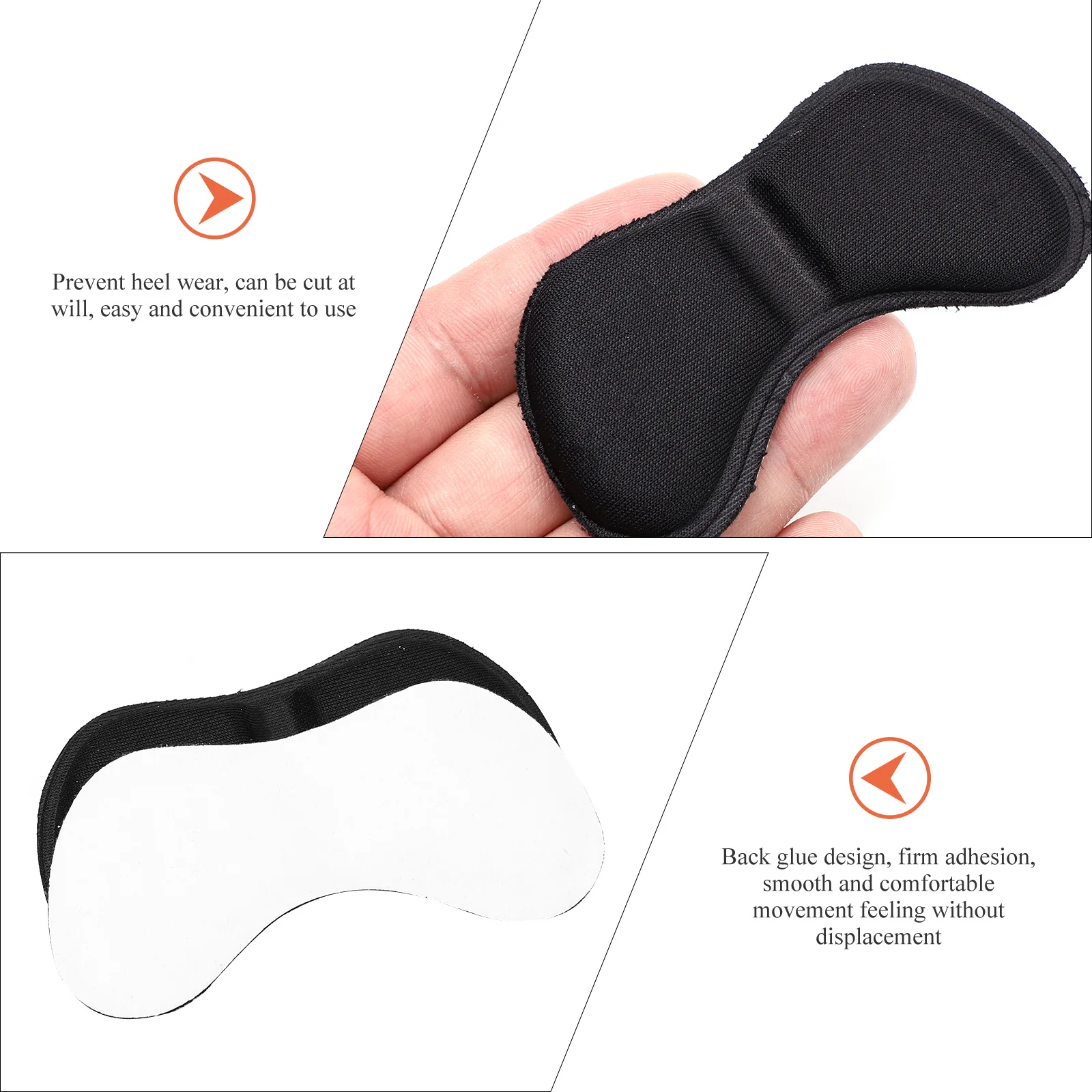 3 قطعة منصات تنفس انحناء وسائد الأحذية مقاومة للاهتراء ملصقات كعب لتخفيف آلام القدم بطانة كعب واقية للجنسين #5