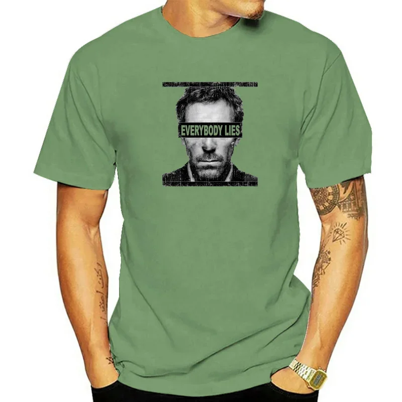 Everybody lies dr house t shirt cult fun Dr. series size s m l xl xxl 2024 NEW Men's cloting Short Sleeve Tees y2k tops fugees