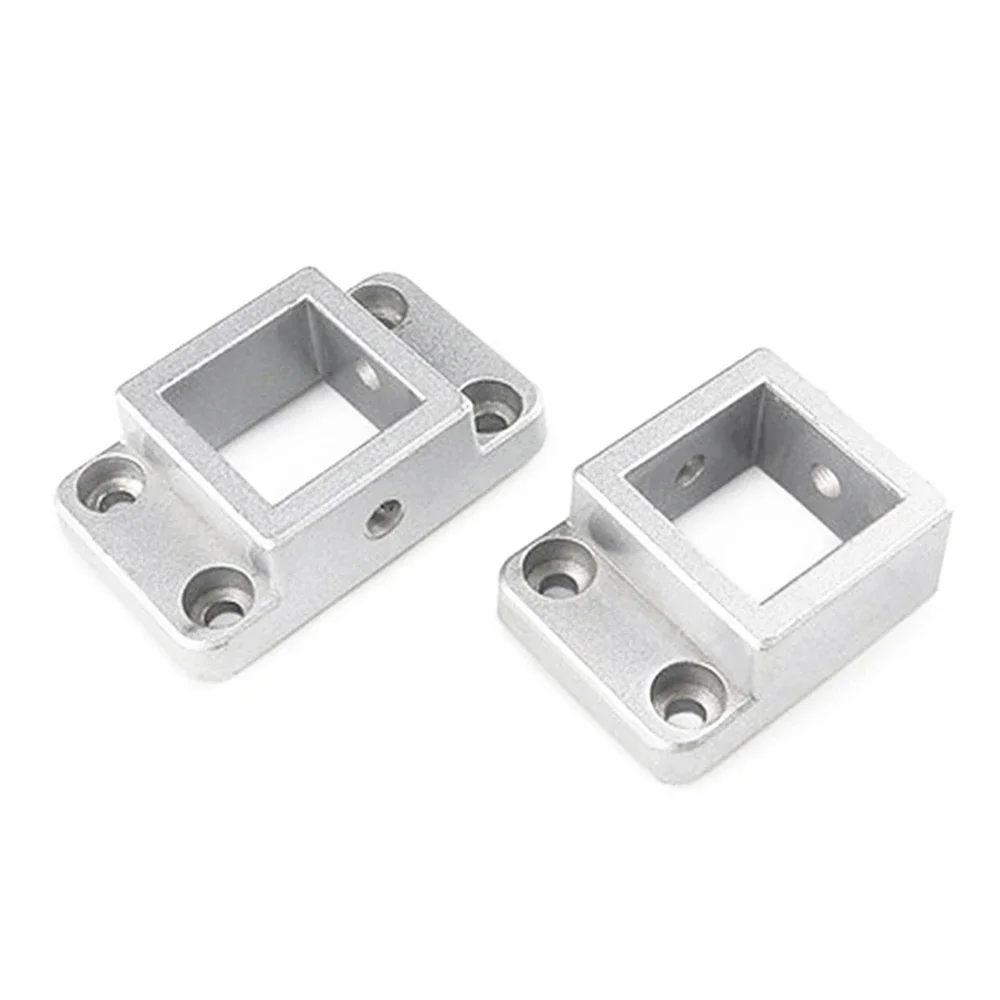 2pc Aluminum 3D Printer Parts Profile 3030 4040 Fixed Base Connection Block Support Foot Flange  Base Square Foot Single Double