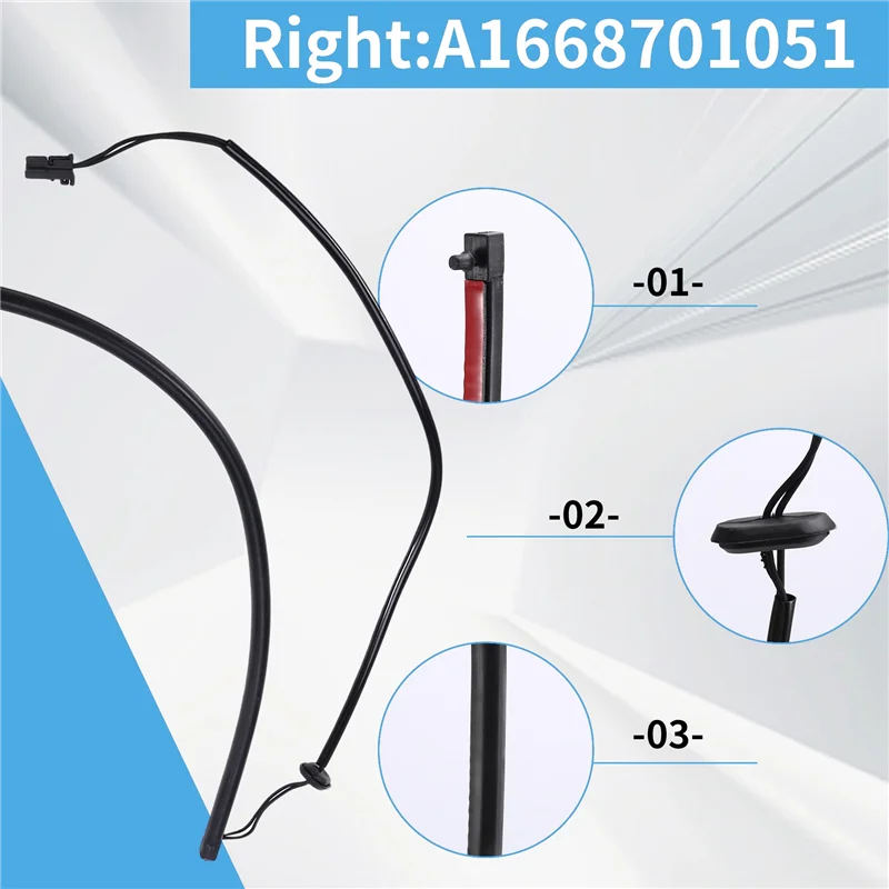

NEW-Car Boot Door Anti-Pinch Strip Tailgate Sealing Strip For Mercedes Benz W166 GL450 2013-2016