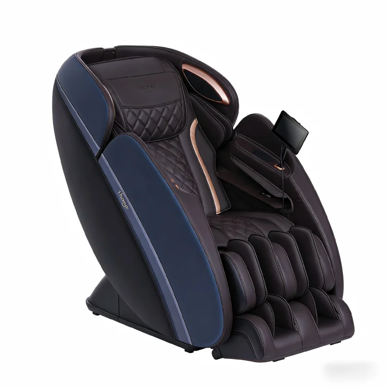 Luxury AI 4D Dual Mechanism Massage Chair 131cm SL Track 4D Fascia 3D Hip Care Mechanism Medical Silicone Head