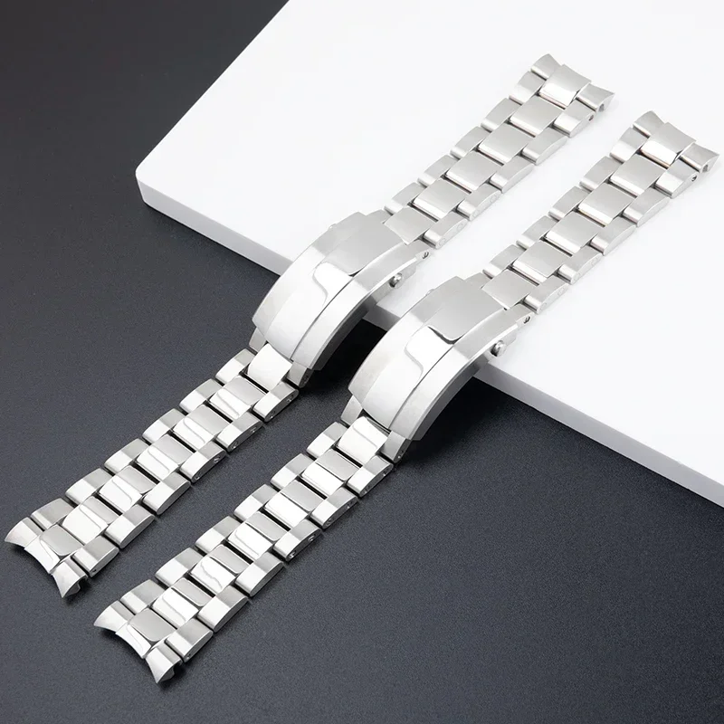 22mm Quality Slider Buckle 316L Solid Stainless Steel Watchband For Breitling Strap Watch Band For SUPEROCEAN AUTOMATIC 42/44mm