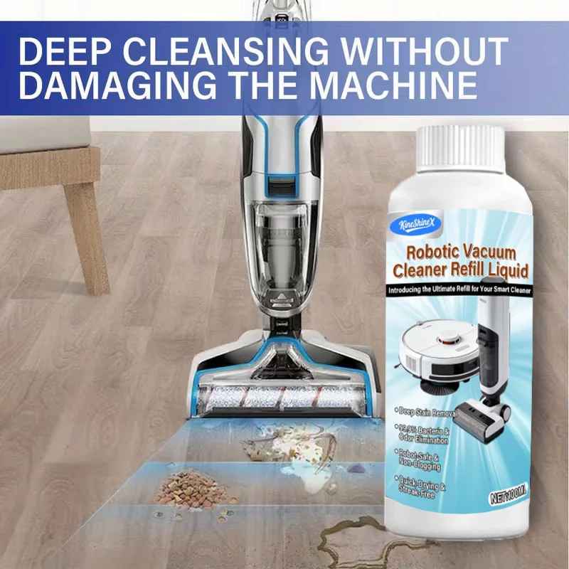 New 100ML Floor Cleaning Solution for Robot Vacuums Floor Cleaning Solution for Floor Scrubbers,Sweeping and Washing Robot