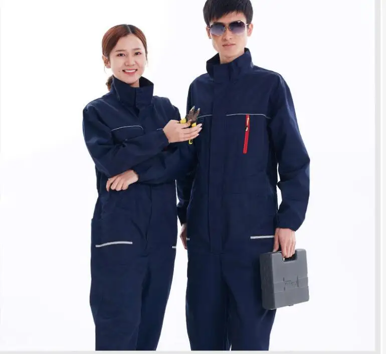 Hi Vis Safety Work Overall Factory Uniform Men Women Working Coveralls Welding Suit Car Repair Workshop Mechanic Work Jumpsuit5x