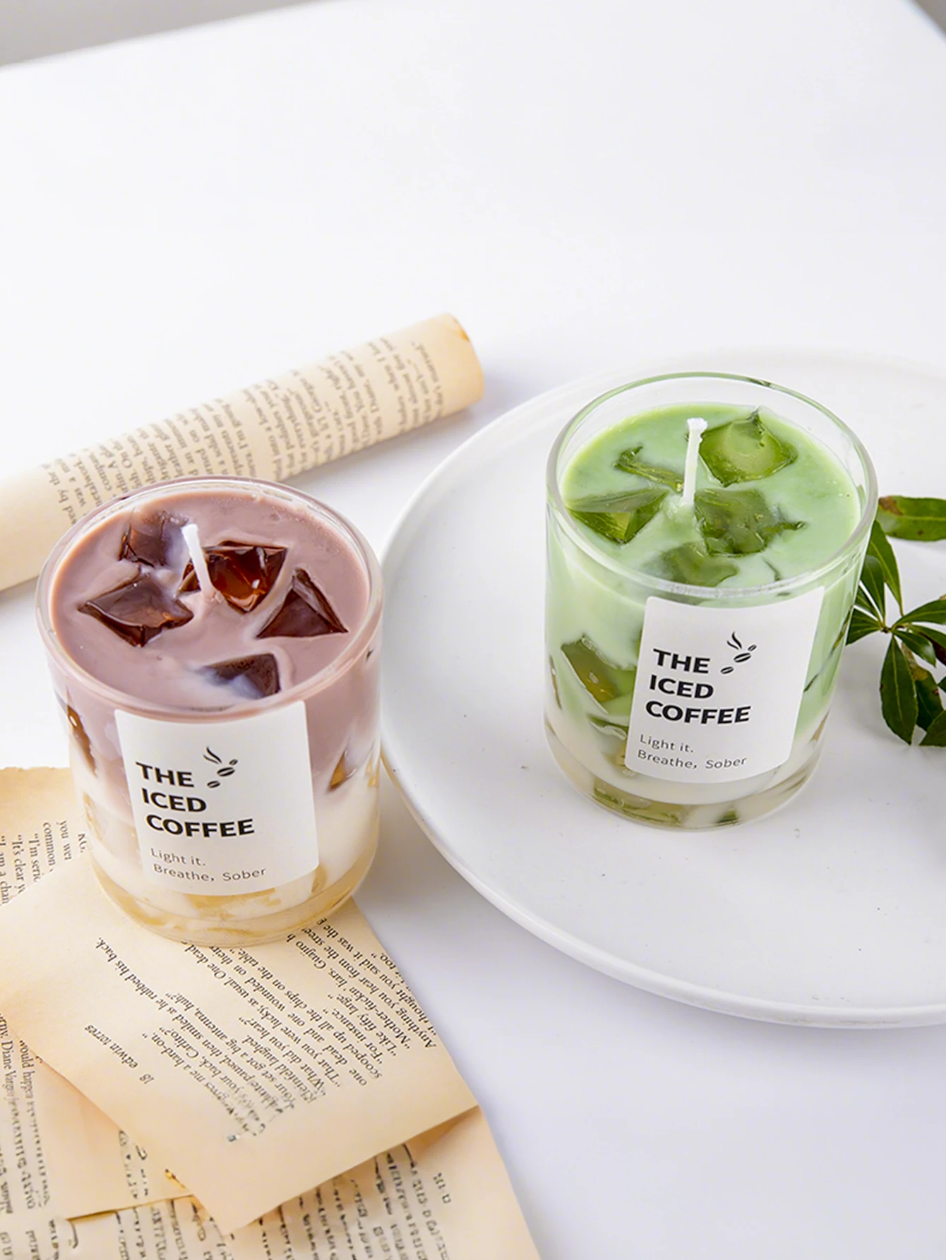 A Coffee-Flavored Candle Holder, Suitable for Home Decoration. It Is Suitable for Parties, Birthdays, Mother's Day, Father's Day