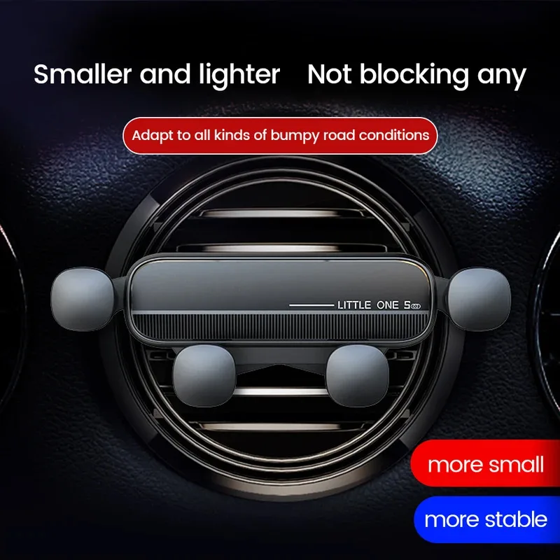 Soporte Universal para Teléfono Móvil con Gravedad, para Rejilla de Ventilación de Coche, Soporte para GPS Automotriz