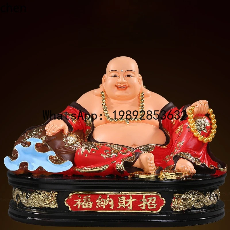 FX    Laughing Buddha Statue for Home Worship Decoration