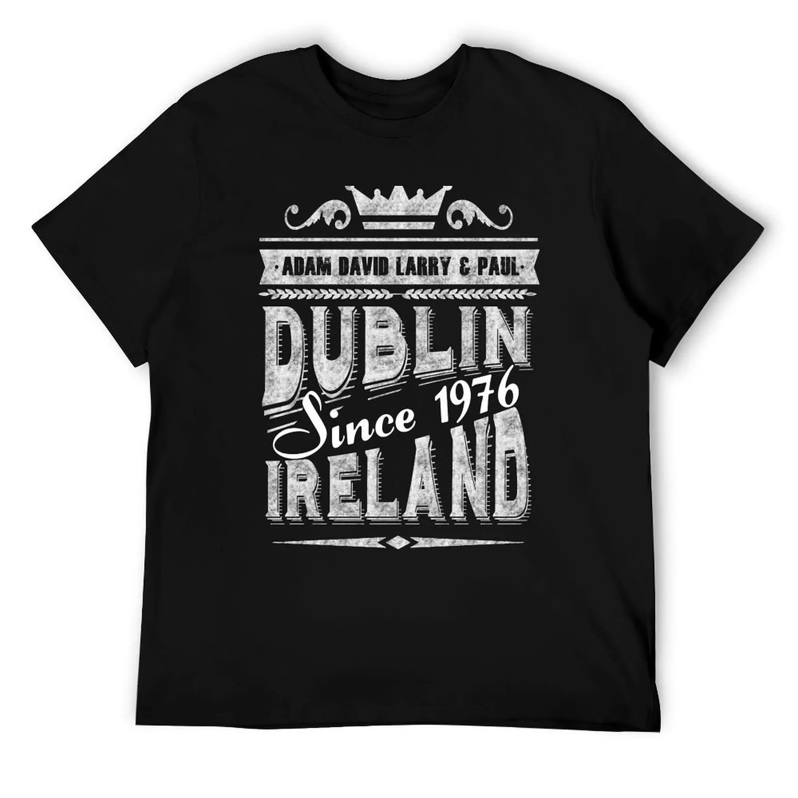 

u2 dublin ireland vintage white T-Shirt t shirts for man pack cotton man t shirt cotton T-Shirt