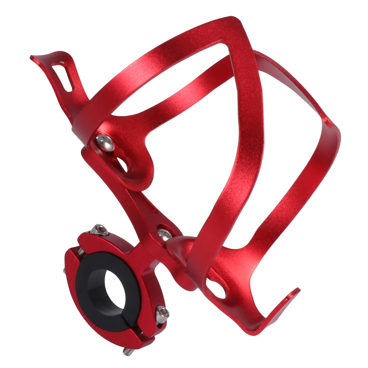 

1Pcs Bike Bottle Holder Durable Aluminum Alloy Kettle Rack Sturdy Structure Prevent Collisions Cycling Accessory Silver