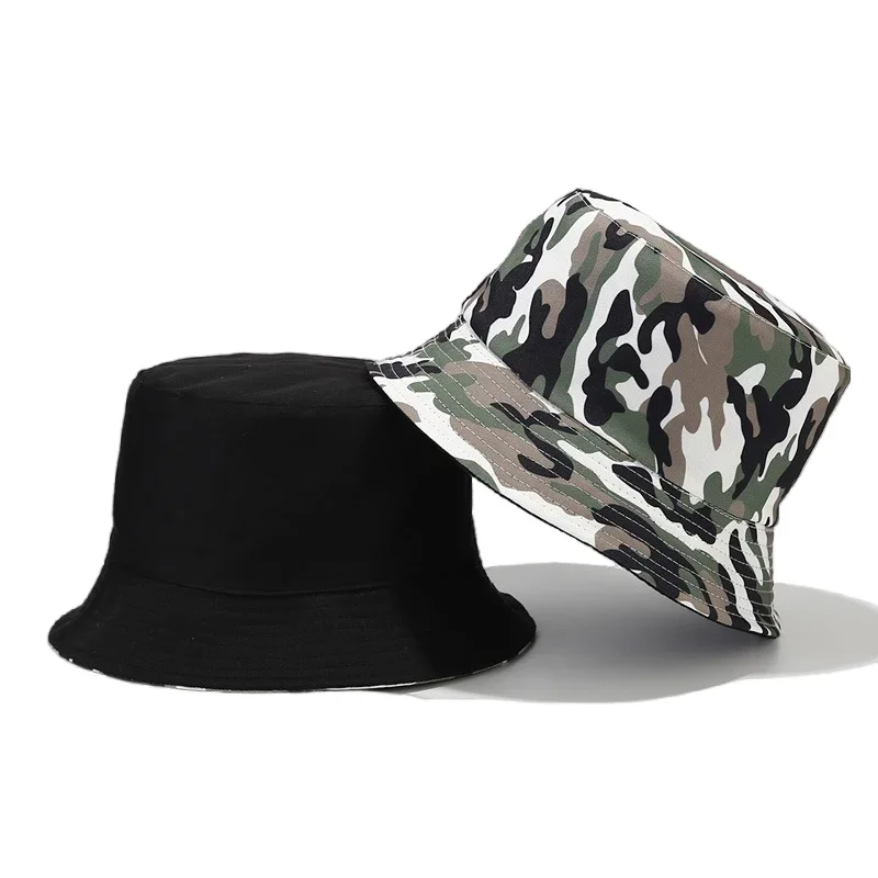 Camouflage Print Bucket Hats Men Women Kid Summer Outdoor Ports Sunscreen Panama Man Fishing Fisherman Caps Beach Travel Sun Hat